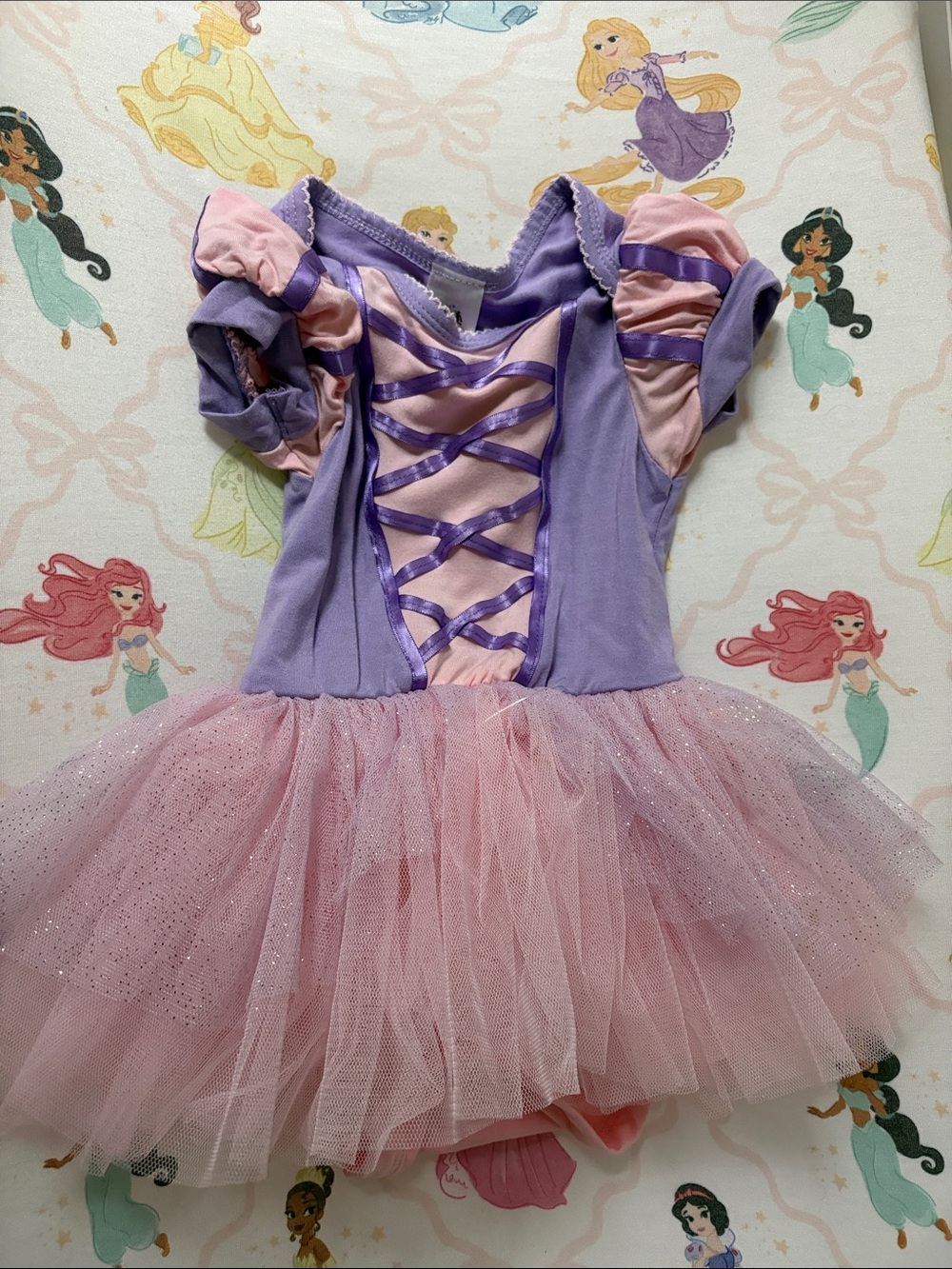 Girls' Purple and Pink Tulle Princess Costume Dress Rapunzel